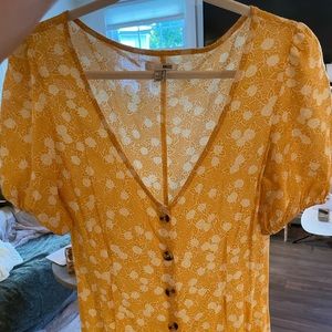 SIZE SMALL • Amuse Society • Yellow dress 💛